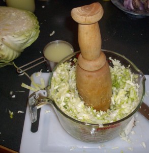 Fermented vegetables pounding sauerkraut