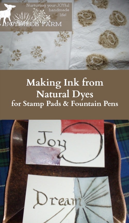 How to make ink from natural dyes part 2 Joybilee® Farm DIY Herbs