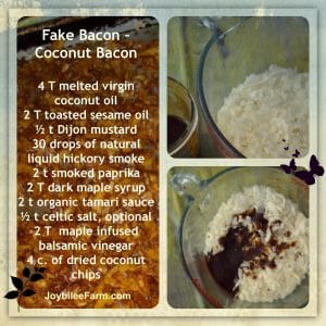 Fake Bacon - Coconut Bacon recipe
