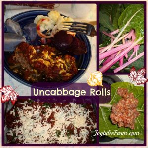 Uncabbage Rolls collage