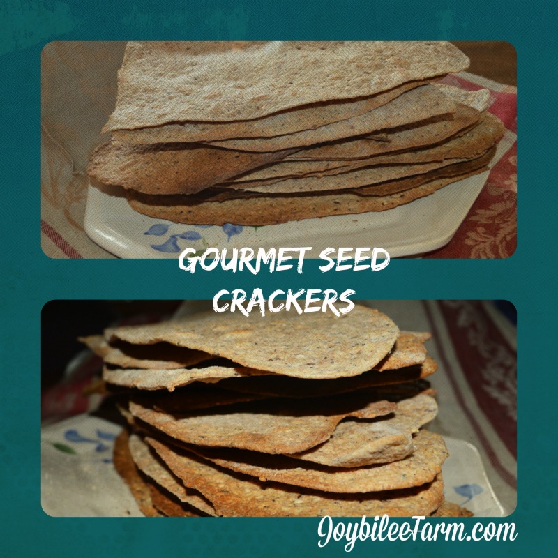 You can make gourmet crackers at home (unleavened bread) Joybilee Farm