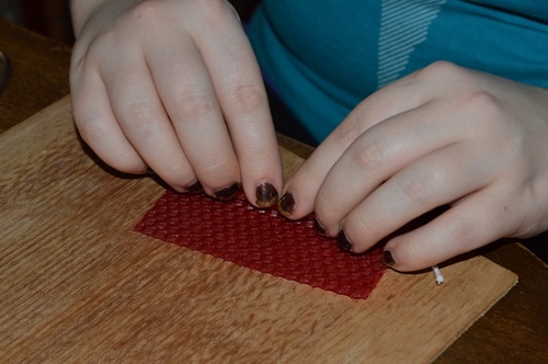 beeswax candle for chanukkah 7