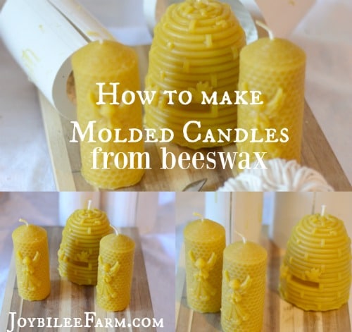 How to make a candle -- molded candles -- Joybilee Farm