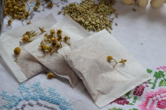 diy gripe water teabags
