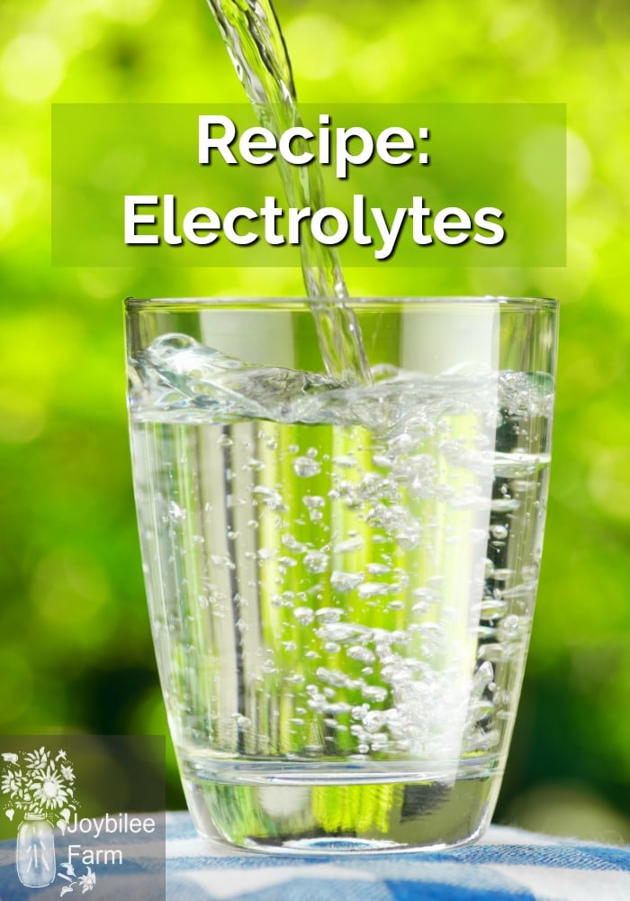 Recipe Electrolytes Joybilee® Farm DIY Herbs Gardening