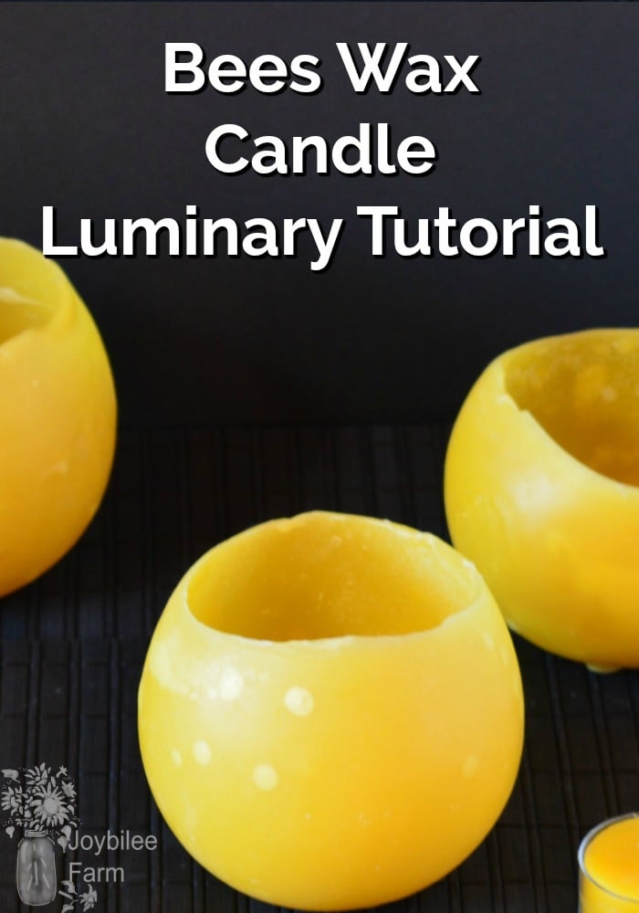 DIY Beeswax Candle Luminaries Joybilee® Farm DIY Herbs Gardening