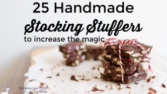Handmade stocking stuffers make Christmas morning sustainable, meaningful and increase the magic. Who doesn't love finding a gift that can't be bought in the store?