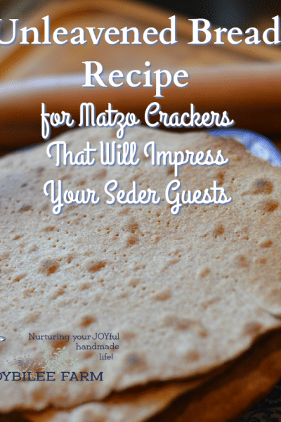 Try my unleavened bread recipe and you won't need to hunt all over town or mail order from Israel to get company-quality matzo for your Passover seder.