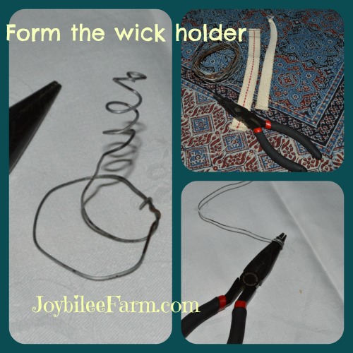 Olive Oil Lamp form the wick holder