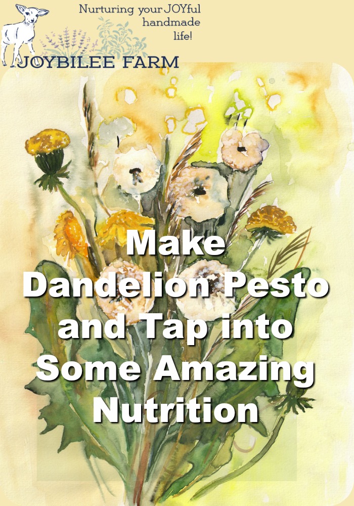 Dandelion pesto lets you tap into some amazing nutrition that full of flavonoids and antioxidants.