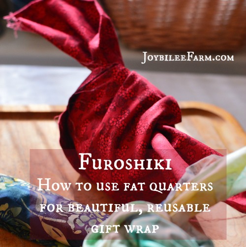 Furoshiki How to use fat quarters for beautiful, reusable gift wrap