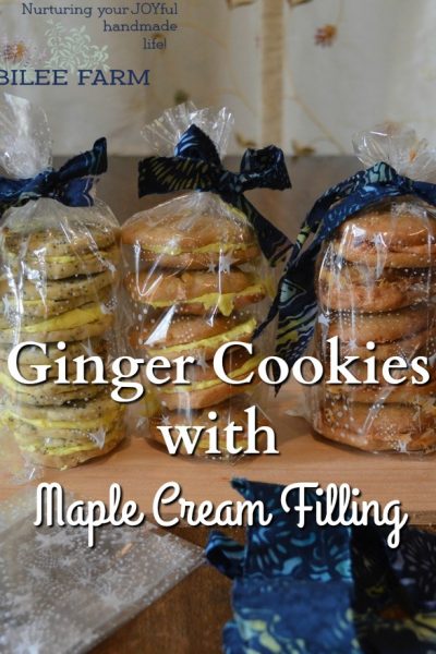 Ginger Cookies with Maple Cream Filling