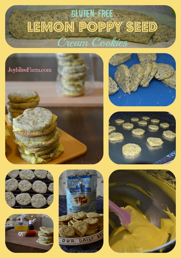 Lemon Poppy seed cream cookies