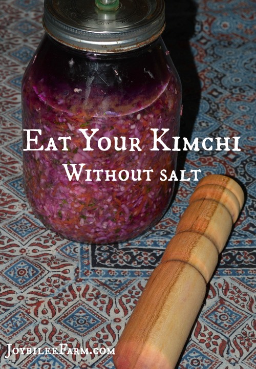 Eat your kimchi without salt
