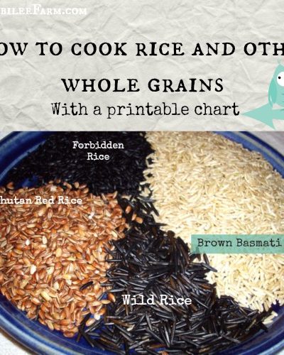 How to cook rice and other whole grains -- Joybilee Farm