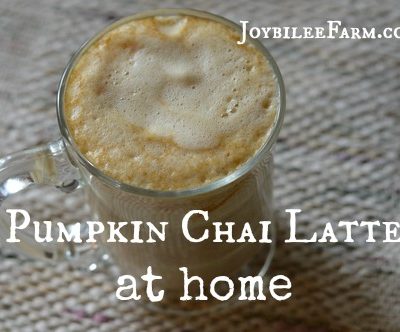 Pumpkin Chai Latte at Home -- Joybilee Farm