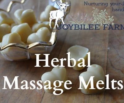 Massage Melts are lotion bars packaged in 1 serving sizes, that are just right for a full back massage.