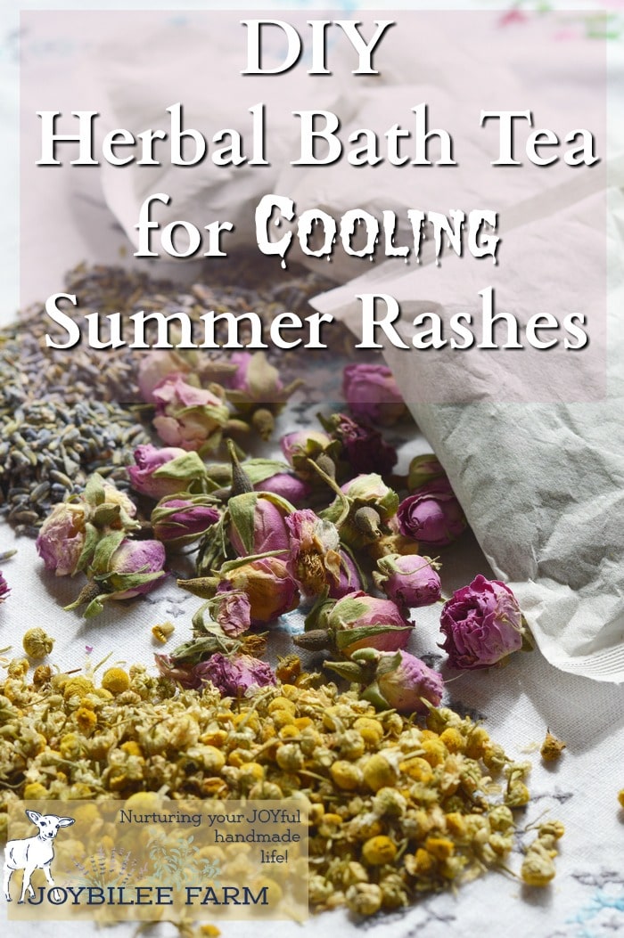 DIY Herbal Bath Tea for Cooling Summer Rashes Joybilee® Farm DIY