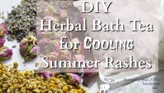 DIY Herbal Bath Tea for Cooling Summer Rashes