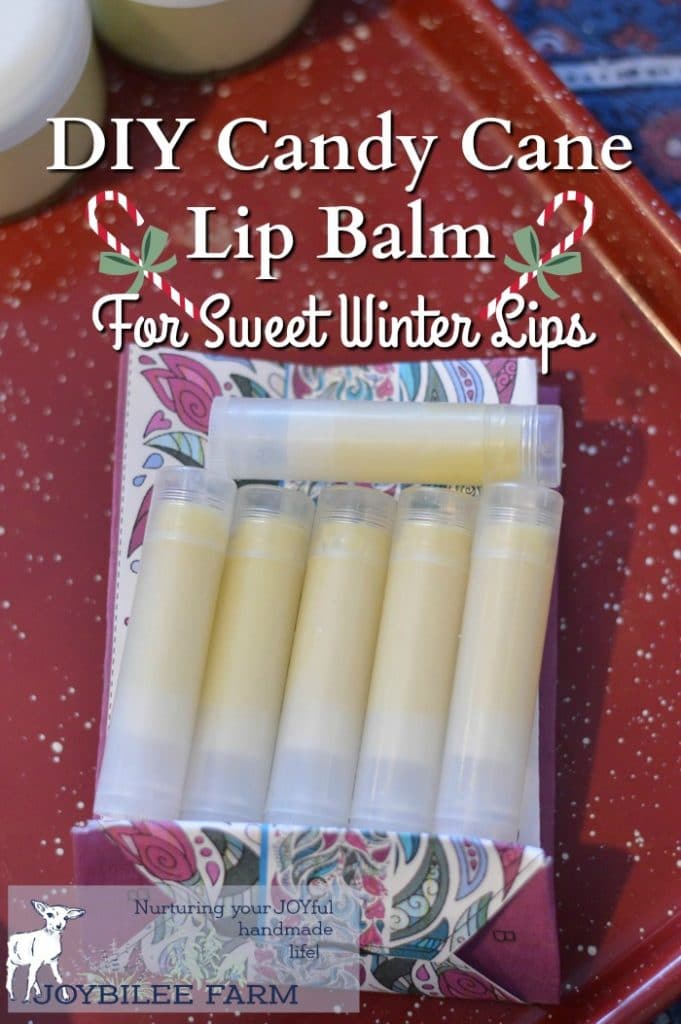 Diy Candy Cane Lip Balm Recipe Joybilee® Farm Diy Herbs Gardening