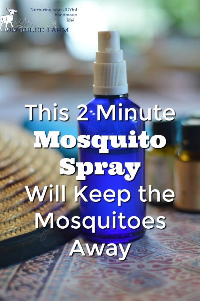 Make this 2 minute mosquito spray when the mosquitoes are getting the upper hand. This effective spray is just the what you need to keep from getting bitten