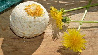 DIY Dandelion Bath Bombs to Soothe Sore Muscles