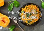 Sesame veggie noodles are easy to make with the bountiful harvest of autumn. Zucchini noodles are not the only option though. Carrots, beets, parsnips, yams, winter squash, and so many other vegetables are well suited to this recipe.