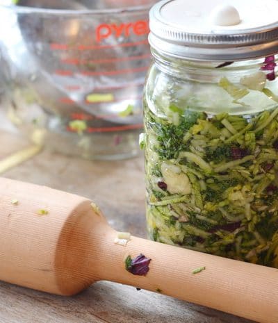 Small batch sauerkraut