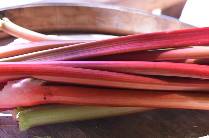 fresh rhubarb