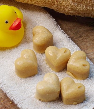 Sugar Scrub Cubes and a rubber duck