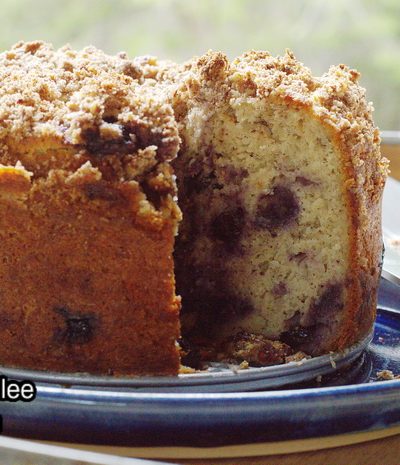 gluten free blueberry coffee cake