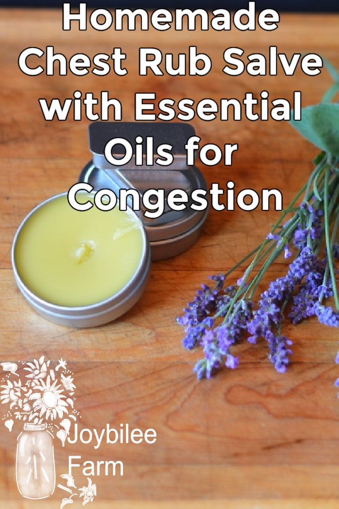 Homemade Chest Rub Salve with Essential Oils for Congestion